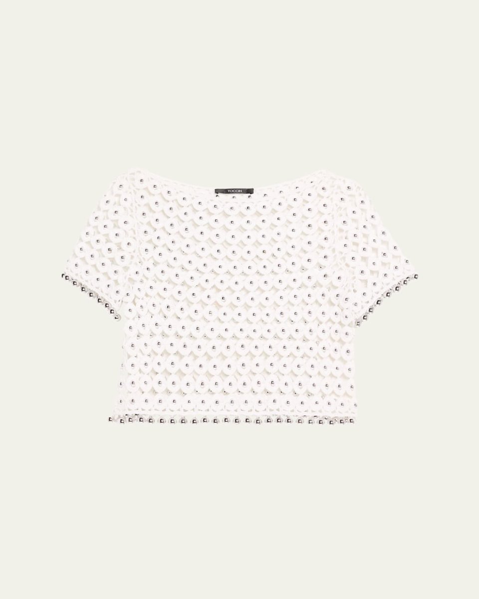Coco Boat-Neck Crochet Top